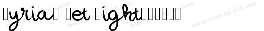 Myriad Set Light字体转换